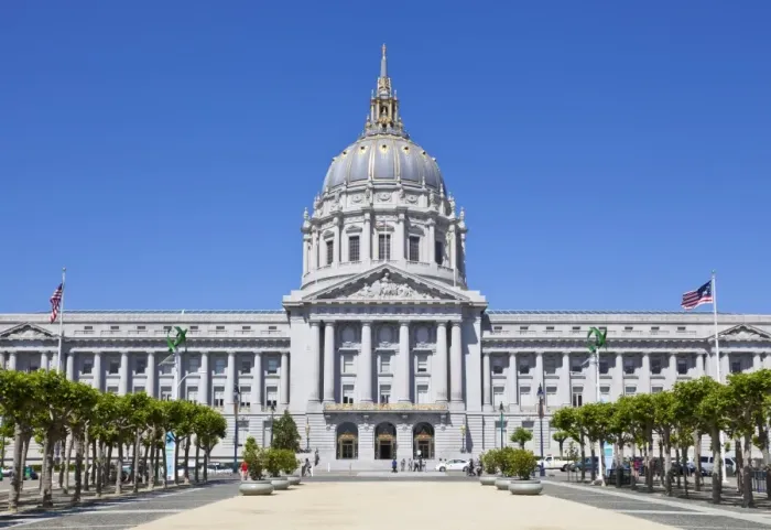 Framed Print : City Hall and Civic Centre, built in 1915 in the French Baroque style by architects Brown Framed Print : City Hall and Civic Centre, built in 1915 in the French Baroque style by architects Brown