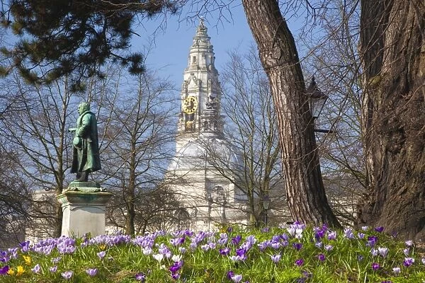 City Hall, Civic Centre, Gorsedd Gardens, Cardiff, Wales, United Kingdom, Europe