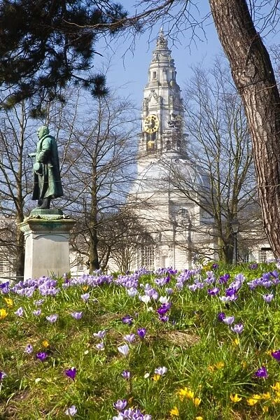 City Hall, Civic Centre, Gorsedd Gardens, Cardiff, Wales, United Kingdom, Europe