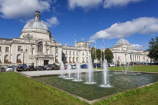 City Hall, The National Museum Of Wales, Cardiff Civic Centre, Wales, United Kingdom, Europe