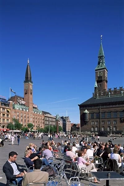 City Hall, Radhus Pladsen, Copenhagen, Denmark, Scandinavia, Europe