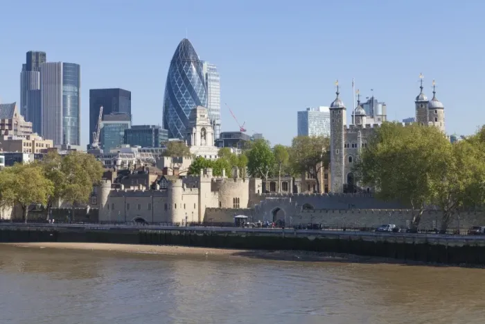 Framed Print : City of London financial district buildings and the Tower of London, London, England, United Kingdom, Europe Framed Print : City of London financial district buildings and the Tower of London, London, England, United Kingdom, Europe