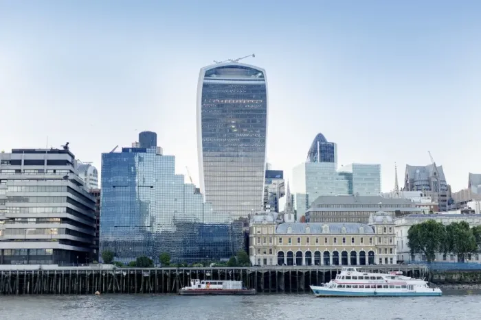 Framed Print : City of London skyline showing the Walkie Talkie building, London, England, United Kingdom