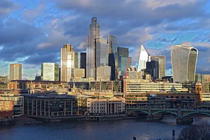 Framed Print : City of London at sunset, London, England United Kingdom Framed Print : City of London at sunset, London, England United Kingdom