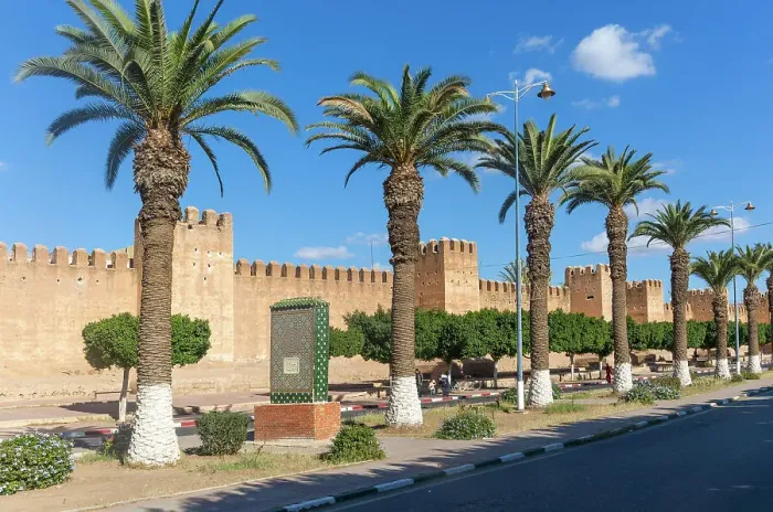 Framed Print : City medina defensive walls, city of Taroudant, Sous Valley, Morocco, North Africa, Africa