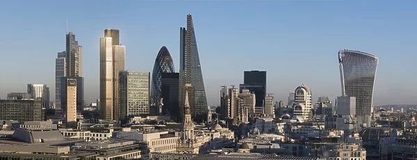 City panorama from St. Pauls, London, England, United Kingdom, Europe