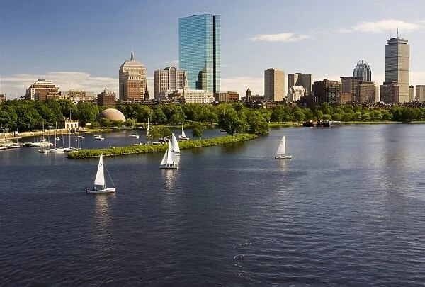 City skyline from the Charles River