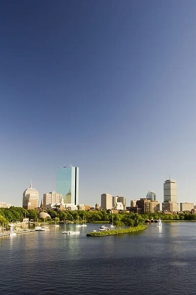 City skyline and Charles River