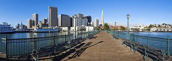 City skyline, Embarcadero, San Francisco, California, United States of America, North America
