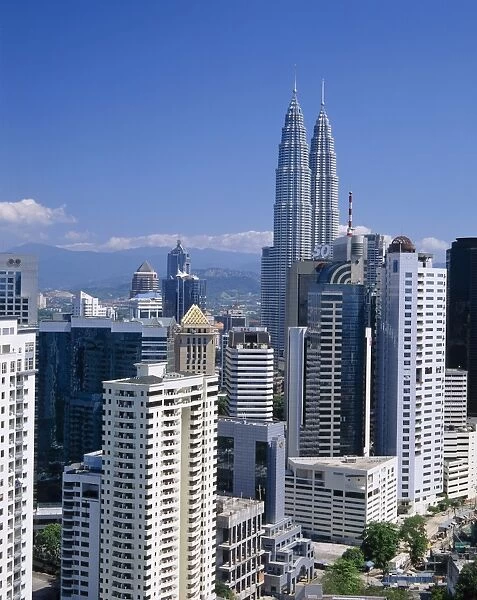 City skyline including the Petronas Towers