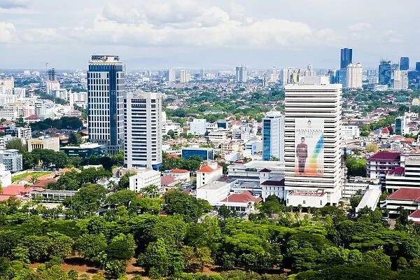 City skyline, Jakarta, Java, Indonesia, Southeast Asia, Asia