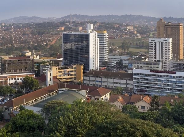 City skyline, Kampala, Uganda, Africa