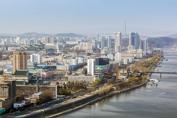 City skyline, Pyongyang, Democratic Peoples Republic of Korea (DPRK), North Korea, Asia