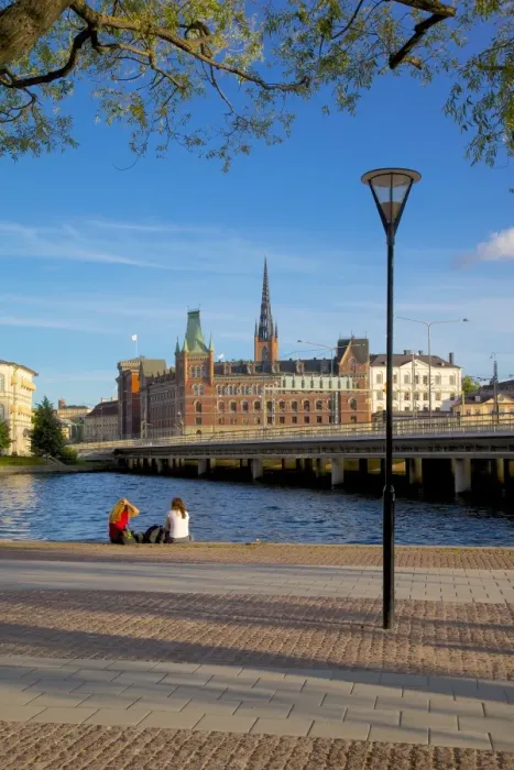 Framed Print : City skyline, Riddarholmen, Stockholm, Sweden, Scandinavia, Europe