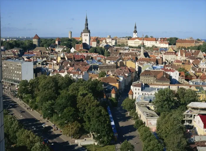 Framed Print : City skyline, Tallinn, Estonia, Baltic States, Europe Framed Print : City skyline, Tallinn, Estonia, Baltic States, Europe
