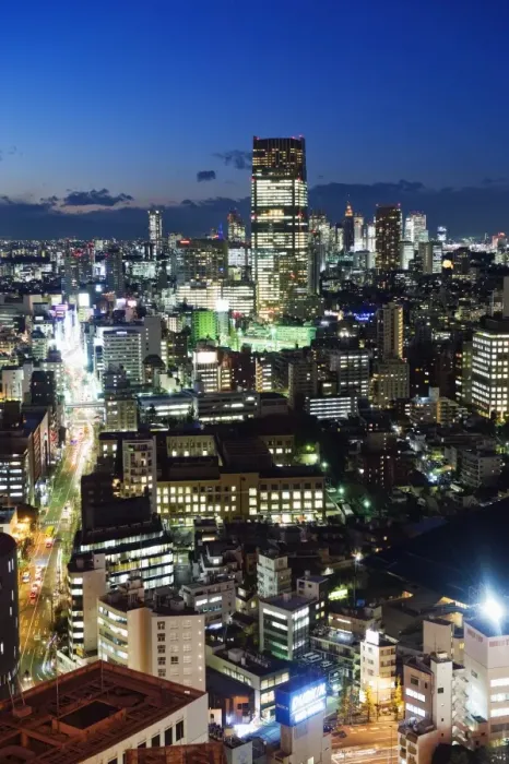 Framed Print : City skyline view looking towards Roppongi from Tokyo Tower, Tokyo, Japan, Asia Framed Print : City skyline view looking towards Roppongi from Tokyo Tower, Tokyo, Japan, Asia