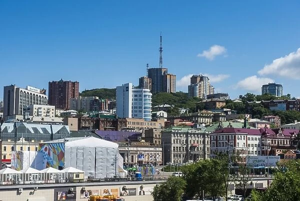 City skyline, Vladivostok, Russia, Eurasia