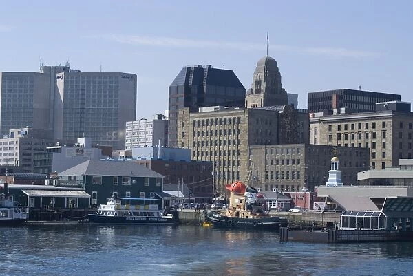City view from harbour, Halifax, Nova Scotia, Canada, North America