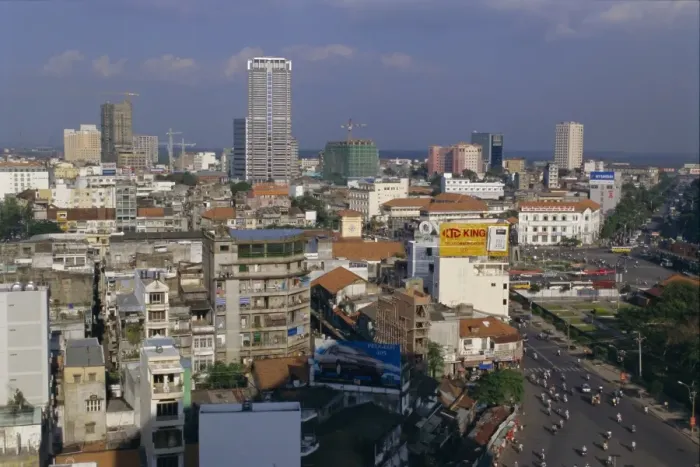 Framed Print : City view, Ho Chi Minh City (Saigon)