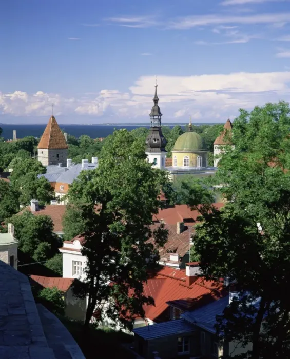 Framed Print : City view from Toompea, Tallinn, Estonia, Baltic States, Europe Framed Print : City view from Toompea, Tallinn, Estonia, Baltic States, Europe
