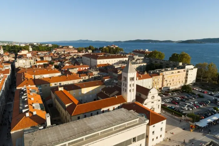 Framed Print : City view, Zadar, Zadar county, Dalmatia region, Croatia, Europe Framed Print : City view, Zadar, Zadar county, Dalmatia region, Croatia, Europe