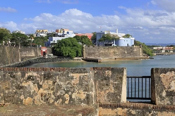 City Walls in Old San Juan, Puerto Rico, West Indies, Caribbean, Central America