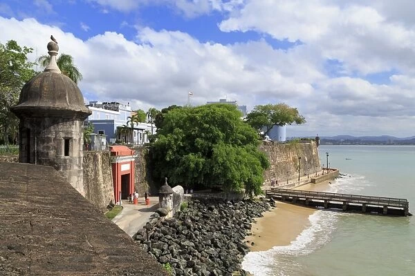 City Walls in Old San Juan, Puerto Rico, West Indies, Caribbean, Central America