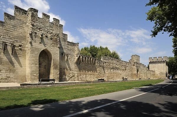 City Walls and ramparts, Avignon, Provence, France, Europe