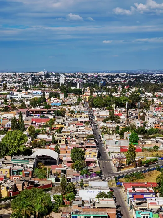 Framed Print : Cityscape of Cholula, elevated view, Puebla State, Mexico Framed Print : Cityscape of Cholula, elevated view, Puebla State, Mexico