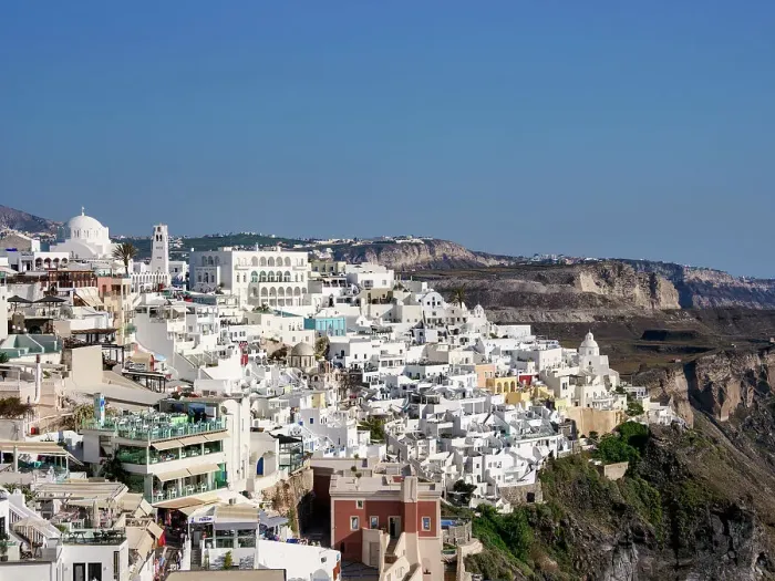 Framed Print : Cityscape of Fira, Santorini (Thira) Island, Cyclades, Greek Islands, Greece, Europe Framed Print : Cityscape of Fira, Santorini (Thira) Island, Cyclades, Greek Islands, Greece, Europe