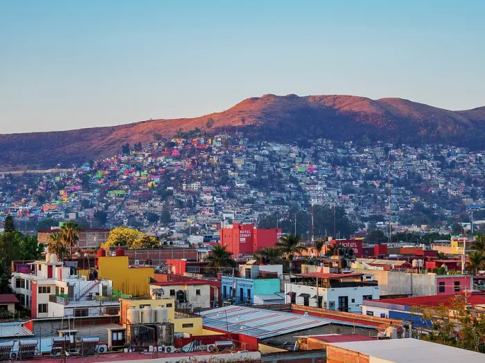 Framed Print : Cityscape of Oaxaca de Juarez at sunrise, Oaxaca State, Mexico Framed Print : Cityscape of Oaxaca de Juarez at sunrise, Oaxaca State, Mexico
