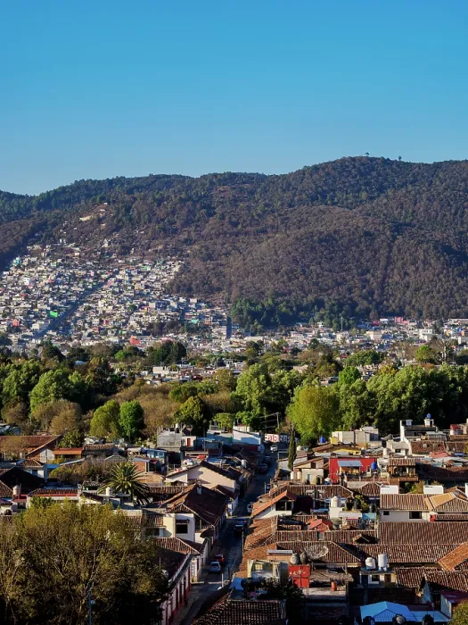 Framed Print : Cityscape of San Cristobal de las Casas, elevated view, Chiapas State, Mexico Framed Print : Cityscape of San Cristobal de las Casas, elevated view, Chiapas State, Mexico