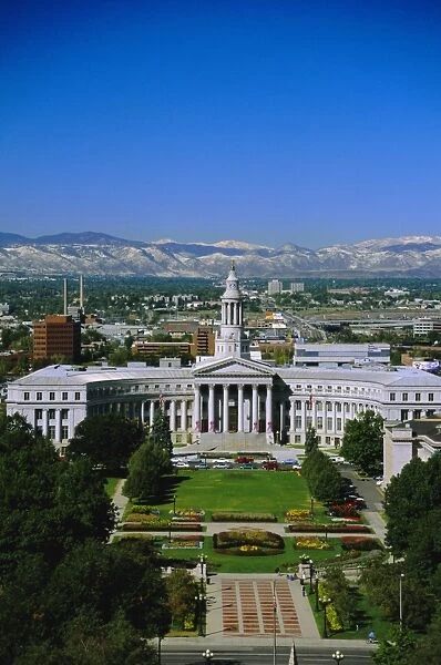 The Civic Center and Rockies beyond