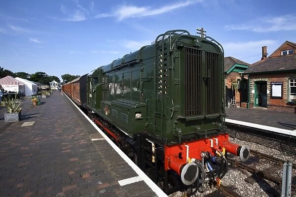 Class 08 Locomotive D3940 on the Poppy Line, North Norfolk Railway, at Sheringham, Norfolk, England, United Kingdom, Europe