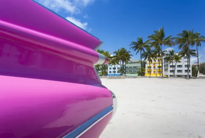 Framed Print : Classic car on Ocean Drive and Art Deco architecture, Miami Beach, Miami, Florida Framed Print : Classic car on Ocean Drive and Art Deco architecture, Miami Beach, Miami, Florida