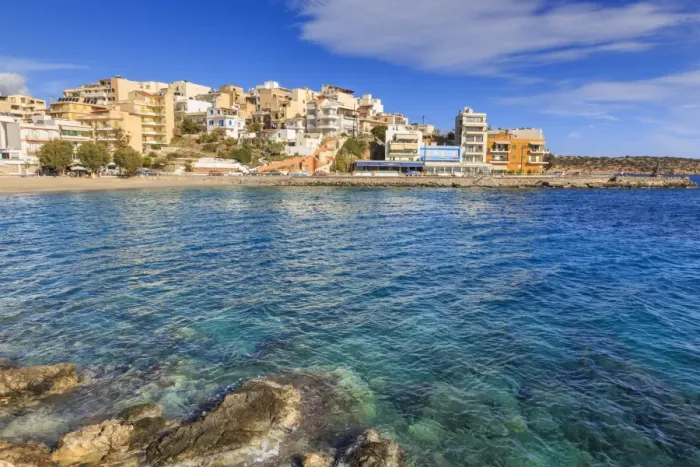 Framed Print : Clear azure waters of Kitroplateia Beach, Agios Nikolaos, Lasithi, Crete, Greek Islands Framed Print : Clear azure waters of Kitroplateia Beach, Agios Nikolaos, Lasithi, Crete, Greek Islands