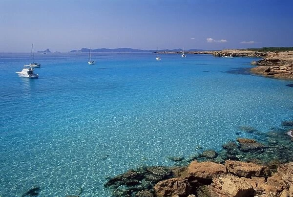Clear waters of Cala Saura