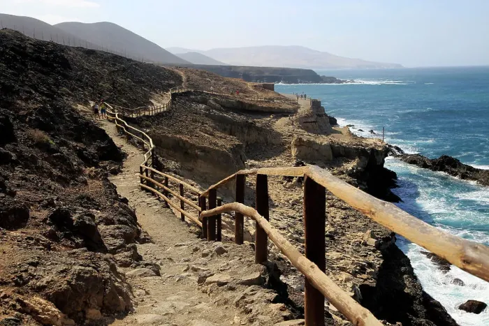 Framed Print : Cliff top footpath at Ajuy, Fuerteventura, Canary Islands, Spain, Atlantic, Europe Framed Print : Cliff top footpath at Ajuy, Fuerteventura, Canary Islands, Spain, Atlantic, Europe