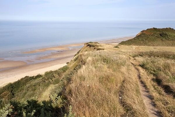 Cliff path from Cromer to Overstran, Norfolk, England, United Kingdom, Europe
