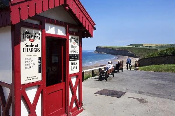 Top Cliff Tramway Kiosk at Saltburn by the Sea, Redcar and Cleveland, North Yorkshire, Yorkshire, England, United Kingdom, Europe