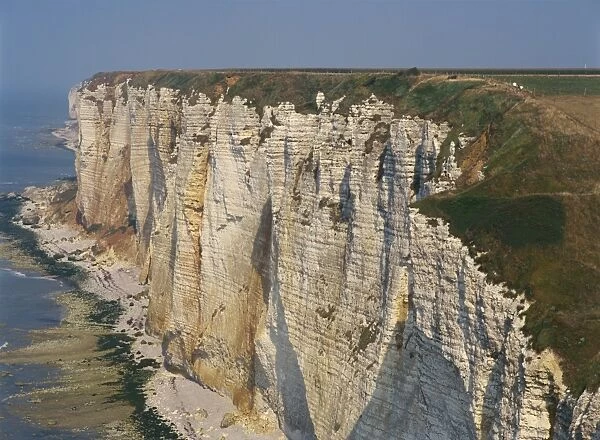 Cliffs of the Alabaster Coast near Etretat in Seine Maritime, Haute Normandie