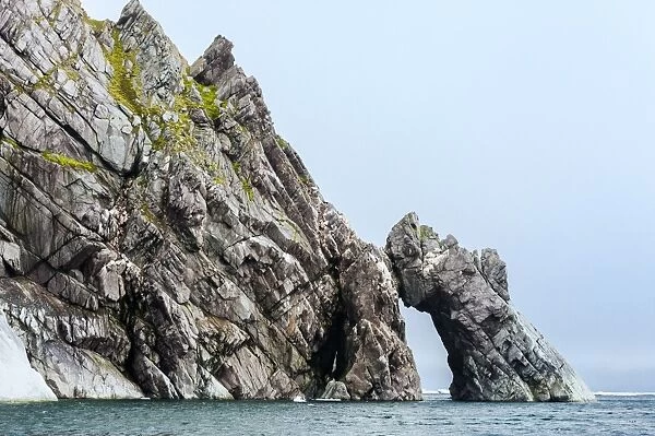 Cliffs at Herald Island, UNESCO World Heritage Site, Chuckchi Sea, Russian Far East, Russia, Europe