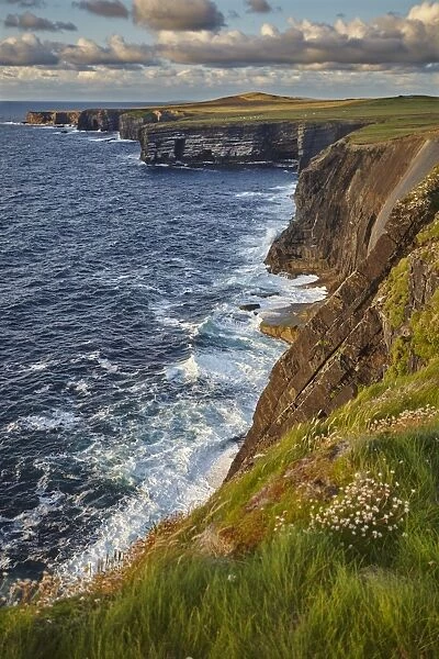 The cliffs at Loop Head, near Kilkee, County Clare, Munster, Republic of Ireland, Europe