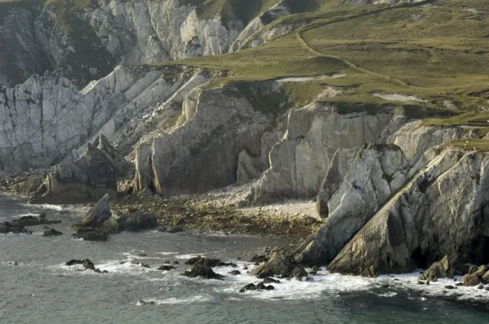 Framed Print : Cliffs near Ashleam Framed Print : Cliffs near Ashleam