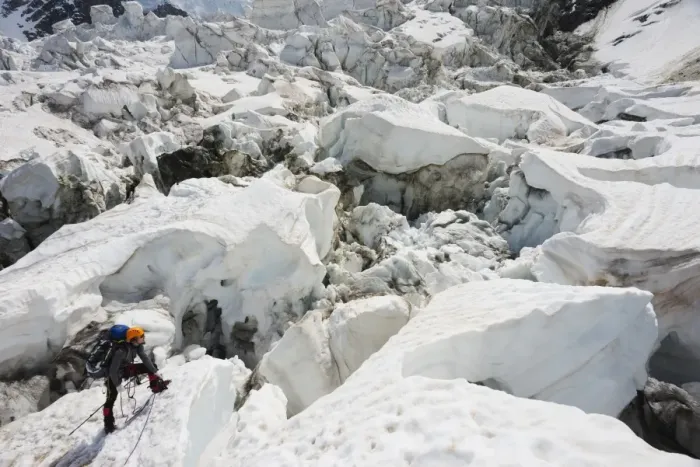 Framed Print : Climber on Bosson Glacier, Chamonix Valley, Rhone Alps, Haute Savoie, France, Europe Framed Print : Climber on Bosson Glacier, Chamonix Valley, Rhone Alps, Haute Savoie, France, Europe