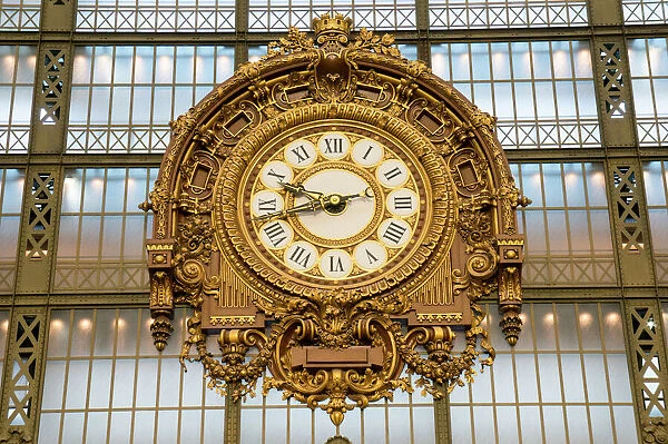 Clock, Musee d Orsay, Paris, France, Europe