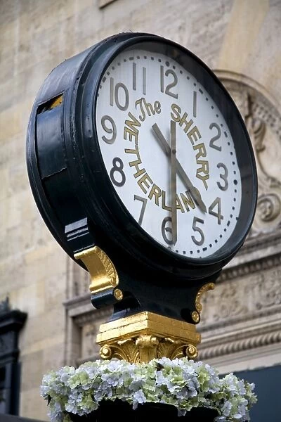Clock outside the Netherland Building