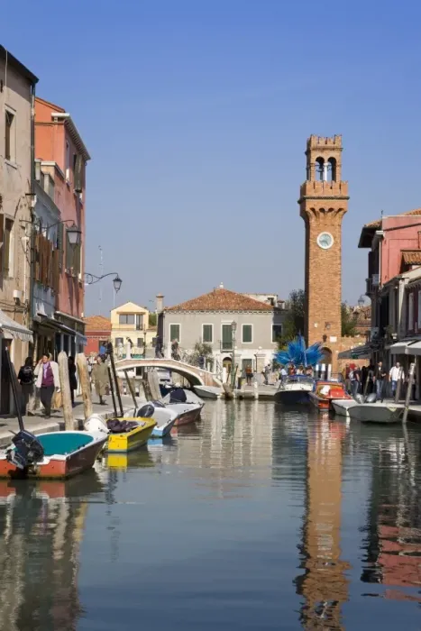 Framed Print : Clock tower on Murano Island, Venice, Veneto, Italy, Europe Framed Print : Clock tower on Murano Island, Venice, Veneto, Italy, Europe