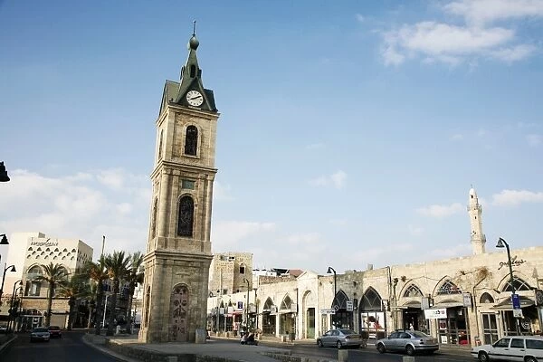 The Clock Tower in Old Jaffa, Tel Aviv, Israel, Middle East