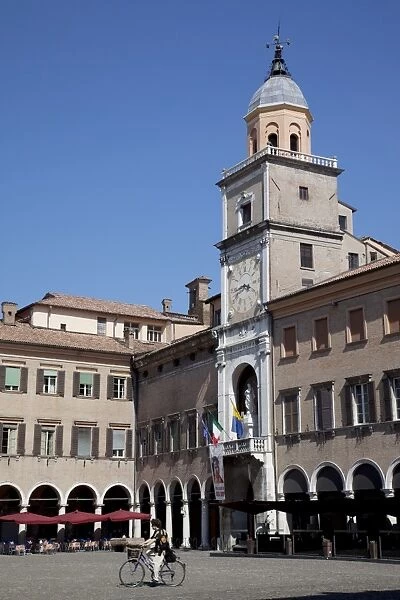 Clock Tower, Piazza Grande, UNESCO World Heritage Site, Modena, Emilia Romagna